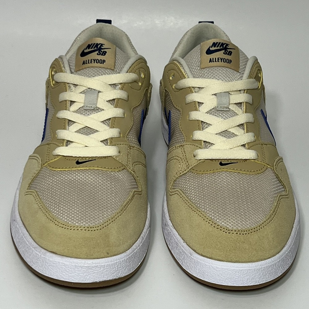 Nike SB Men Size 8 Alley Oop Club Low Top Sneaker Shoes Skateboard Gold Navy New - Picture 4 of 10